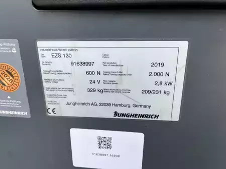 Wózki systemowe do implementacji 2019  Jungheinrich EZS130 (4)