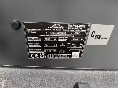 4-wiel elektrische heftrucks 2022  Linde E25-01 (4)