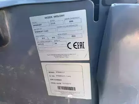 4-wiel elektrische heftrucks 2019  Toyota 8FBMK20T (4)
