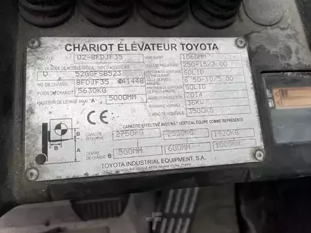 Diesel heftrucks 2014  Toyota 8FDJF35 (4)
