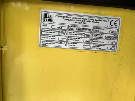 Schubmaststapler 2019  Hyster R1.4 (4)