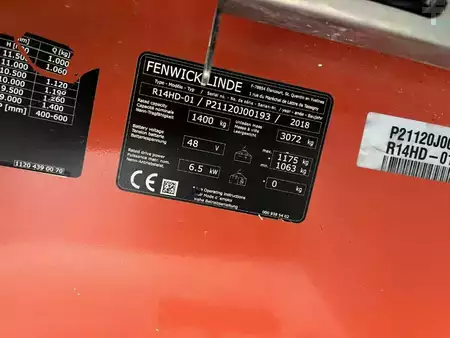 Tolóoszlopos targonca 2018  Linde R14HD-01 (4)