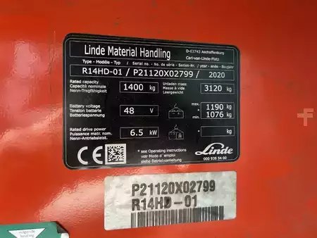 Schubmaststapler 2020  Linde R14HD-01 (4)