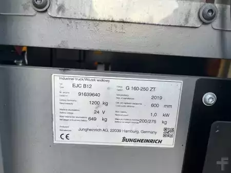 Apilador eléctrico 2019  Jungheinrich EJCB12 (4)