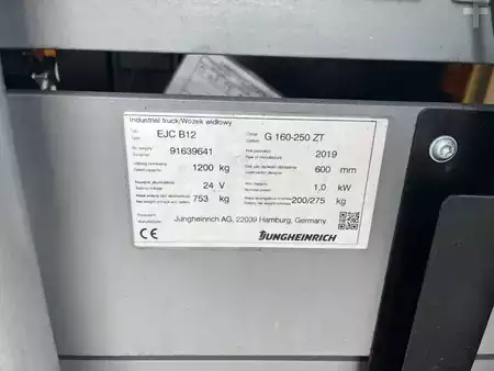Apilador eléctrico 2019  Jungheinrich EJCB12 (4)