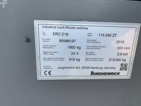 VZV s plošinou pro řidiče 2018  Jungheinrich ERC216 (4)