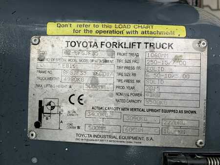 Empilhador a gás 2015  Toyota 8FGJF35 (4)