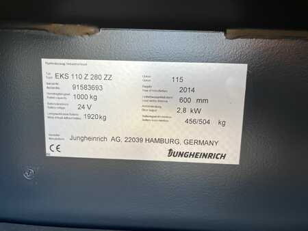 Vertikální vychystávací vozík 2014  Jungheinrich EKS110 (4) 