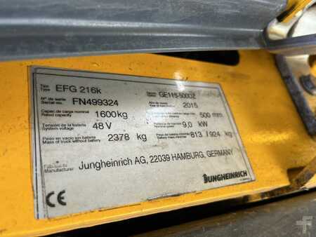 Elektryczne 3-kołowe - Jungheinrich EFG216k (4)