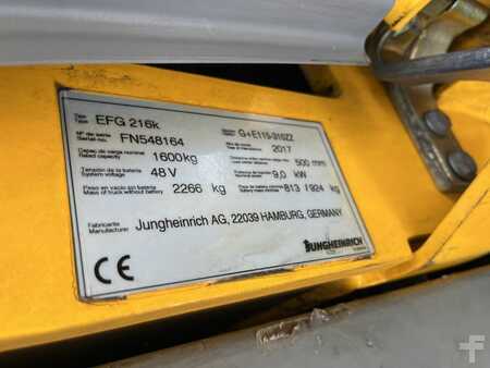 Elektryczne 3-kołowe - Jungheinrich EFG216k (4)