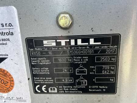 Elektro tříkolové VZV 2017  Still RX50-16 (4)
