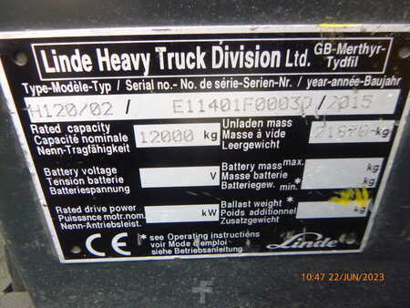Diesel gaffeltruck 2015  Linde H-120/02 (4)
