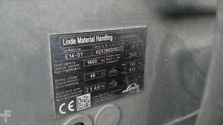 El truck - 3 hjulet 2013  Linde E14-01BATTERY 2023 (5)