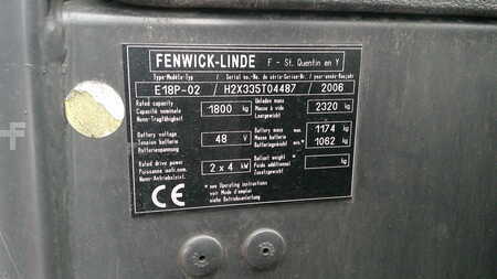 Elektro čtyřkolový VZV 2006  Linde E18P-02 (6)