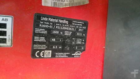Schubmaststapler 2017  Linde R16HD-01 (4)