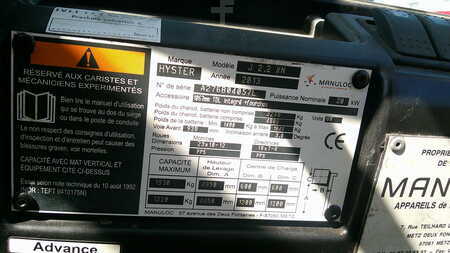 Eléctrica de 4 ruedas 2013  Hyster J2.2XN CABIN (5)
