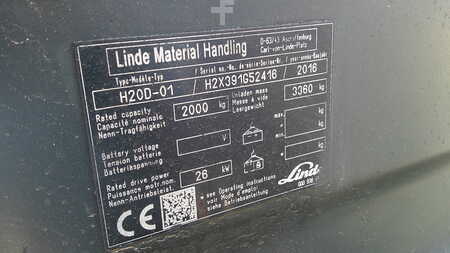 Wózki widłowe diesel 2016  Linde H20D-01 1579 HOURS (5)