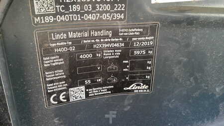 Wózki widłowe diesel 2019  Linde H40D-02 CONTAINER ROOF (5)