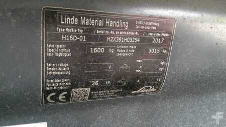 Carretilla elevadora diésel 2017  Linde H16D-01 HALF CABIN (5)