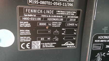 Diesel Forklifts 2018  Linde H80D-02-1100 (6)