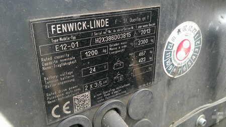 Chariots électriques à 3 roues 2013  Linde E12-01 24 Volt (5)