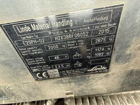 Elektro čtyřkolový VZV 2015  Linde E20PH-02 (5)