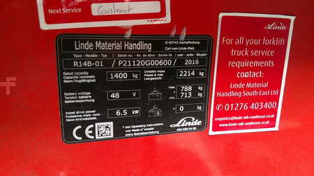 Reachtrucks 2016  Linde R14B-01  727 HOURS (5)