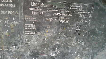 Elektro tříkolové VZV 2017  Linde E16C-02 (5)