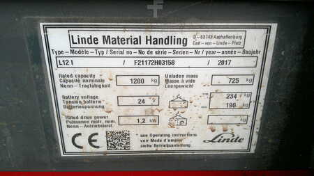 Ruční vysokozdvižný vozík 2017  Linde L12i (4)