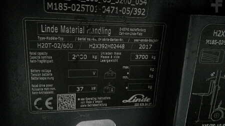 Empilhador a gás 2017  Linde H20T-02/600 1/2 CABIN (5)