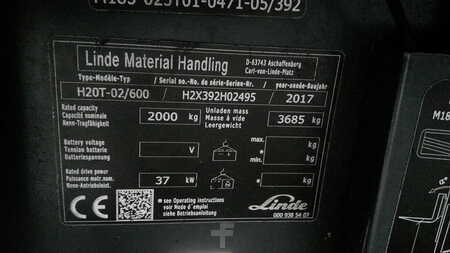 Empilhador a gás 2017  Linde H20T-02/600 1/2 CABIN (5)