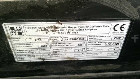 El-pallevogn 2020  Hyster P1.8 (4)