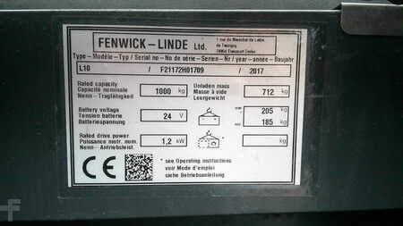 Ruční vysokozdvižný vozík 2017  Linde L10 (4)