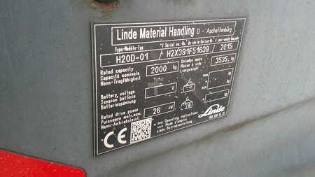 Chariots élévateurs diesel 2015  Linde H20D-01 CABIN (5)