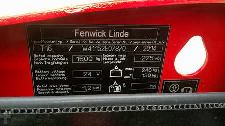 Lavtløftende truck 2014  Linde T16 (4)
