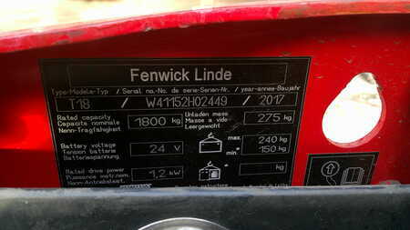 Elektrische palletwagens 2017  Linde T18 (4)
