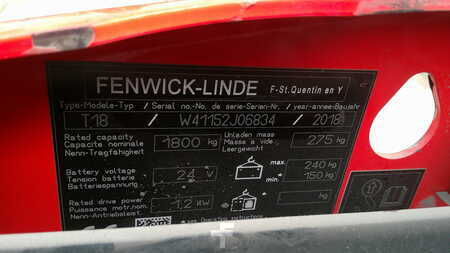Elektrische palletwagens 2018  Linde T18 (4)