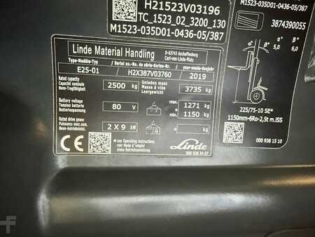 Eléctrica de 4 ruedas 2019  Linde E25-01 1357 HOURS BAT21 (6)