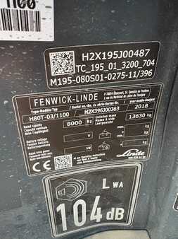 Chariots élévateurs GPL 2018  Linde H80T-03/1100 (5)