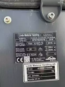Elektromos 4 kerekű 2016  Linde E70-02 BATTERY 04/2024 (5)