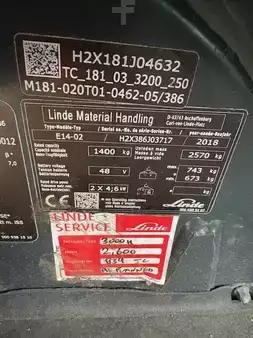 Elektro tříkolové VZV 2018  Linde E14-02 BATTERY 03-22 (6)