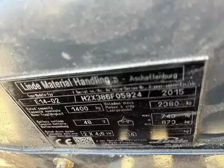 Eléctrica de 3 ruedas 2015  Linde E14-01 BAT NICE 2017 (5)