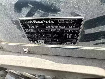 Carrelli elettrici 4 ruote 2017  Linde E16P-02-Li-Ion 938 Ah (5)