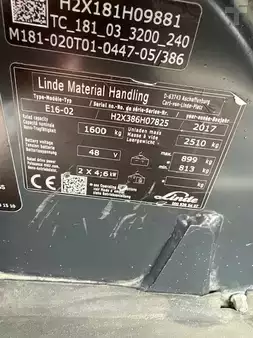 Carrelli elettrici 3 ruote 2017  Linde E16-02 (5)