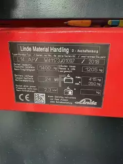 Ledstaplare gå 2018  Linde L14AP Li ion (4)