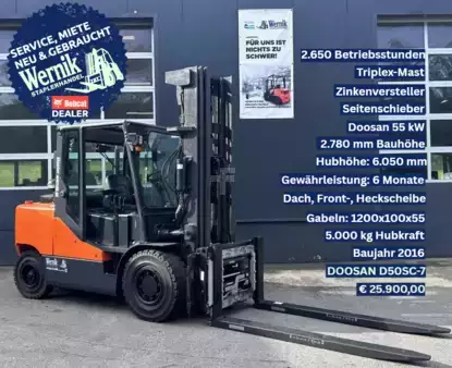 Diesel heftrucks 2016  Doosan D50SC-7 (1)