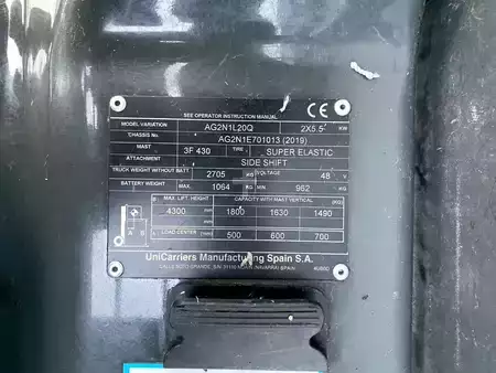Elektro 3 Rad 2019  Unicarriers AG2N1L20Q (4)