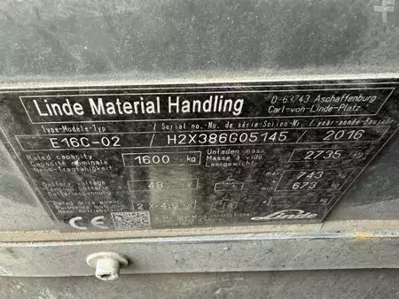 Electric - 3 wheels 2016  Linde E16C-02 (5)