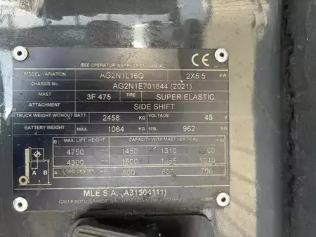 Elektro 3 Rad 2021  Unicarriers AG2N1L16Q (5)