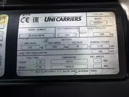 Elektro 3 Rad 2022  Unicarriers MXS3-16 (4)